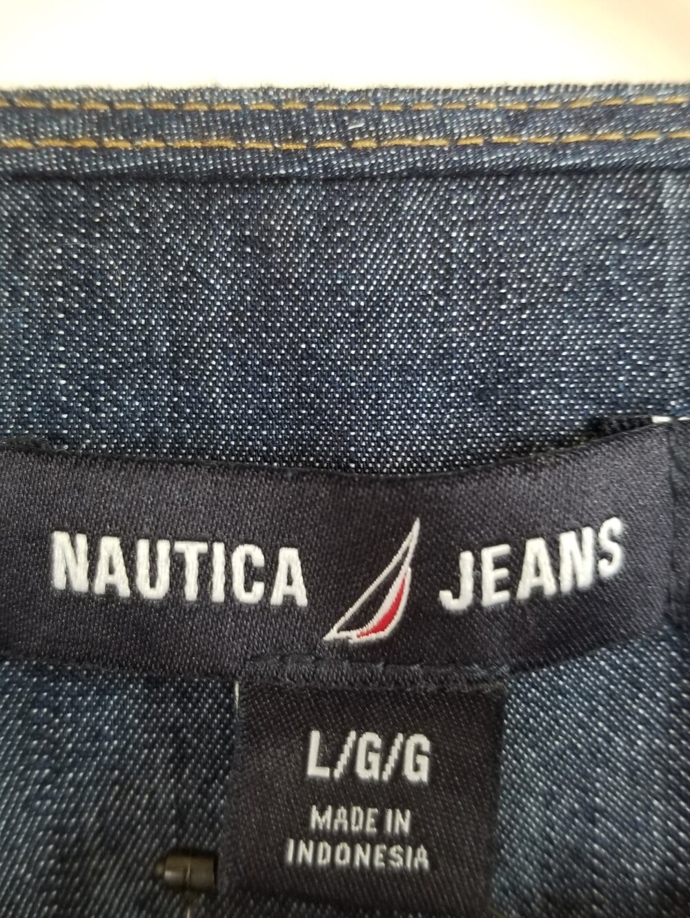 Nautica Chambray Top Large NWT - Picture 6 of 8